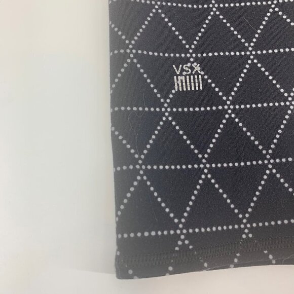 Victoria’s Secret VSX Sport Black and White Geometric Capri Leggings Size M - Picture 7 of 10